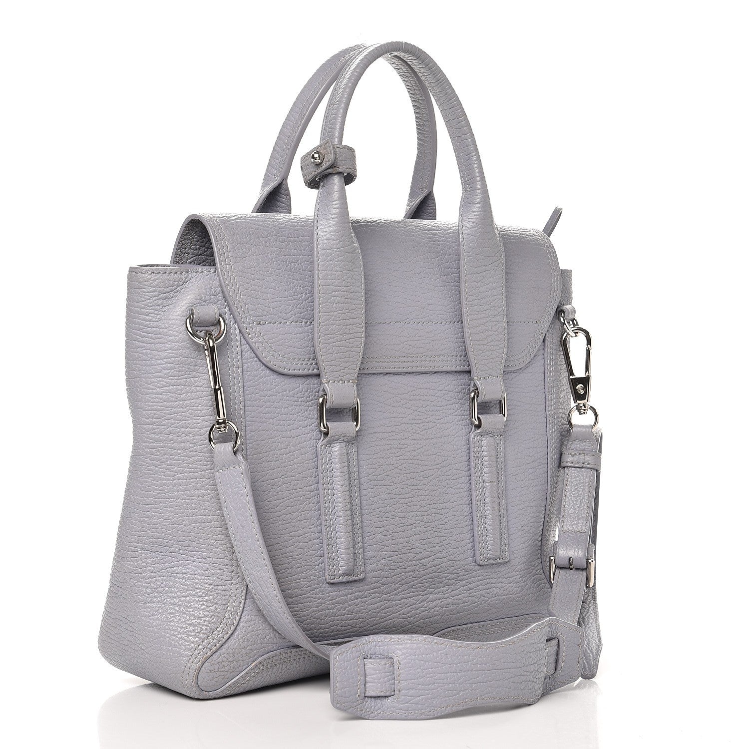 3.1 Phillip Lim 3.1 Textured Calfskin Medium Pashli Satchel Lilac 3 of 13