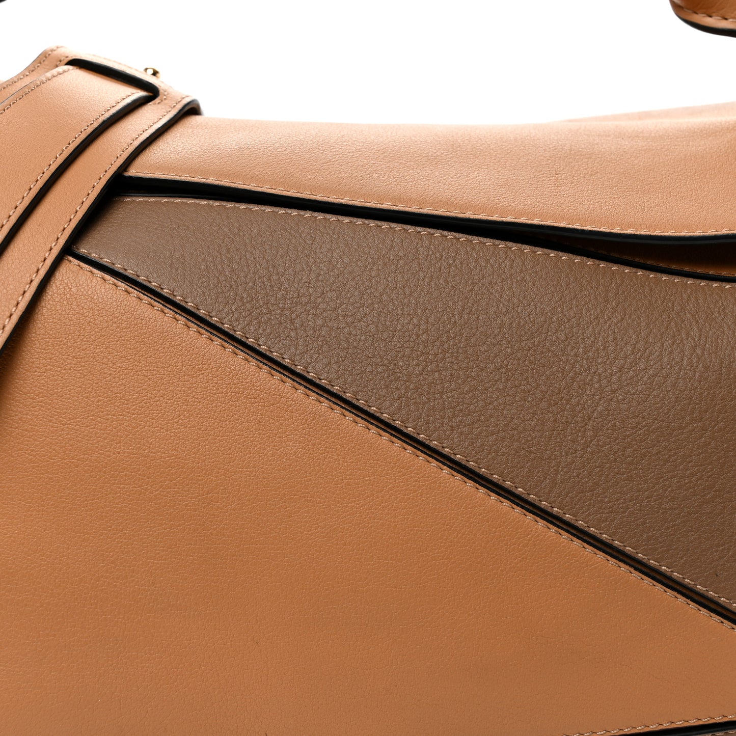 Calfskin Medium Puzzle Bag Warm Desert Mink