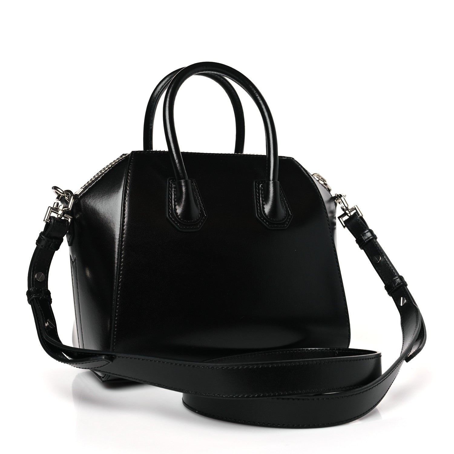 Givenchy Shiny Lord Calfskin Mini Antigona Black 3 of 9