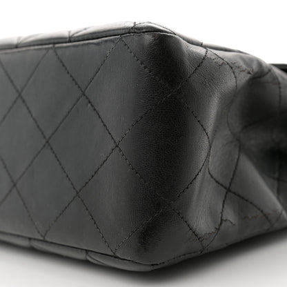 Chanel Lambskin Quilted Jumbo Single Flap Black 10 of 14