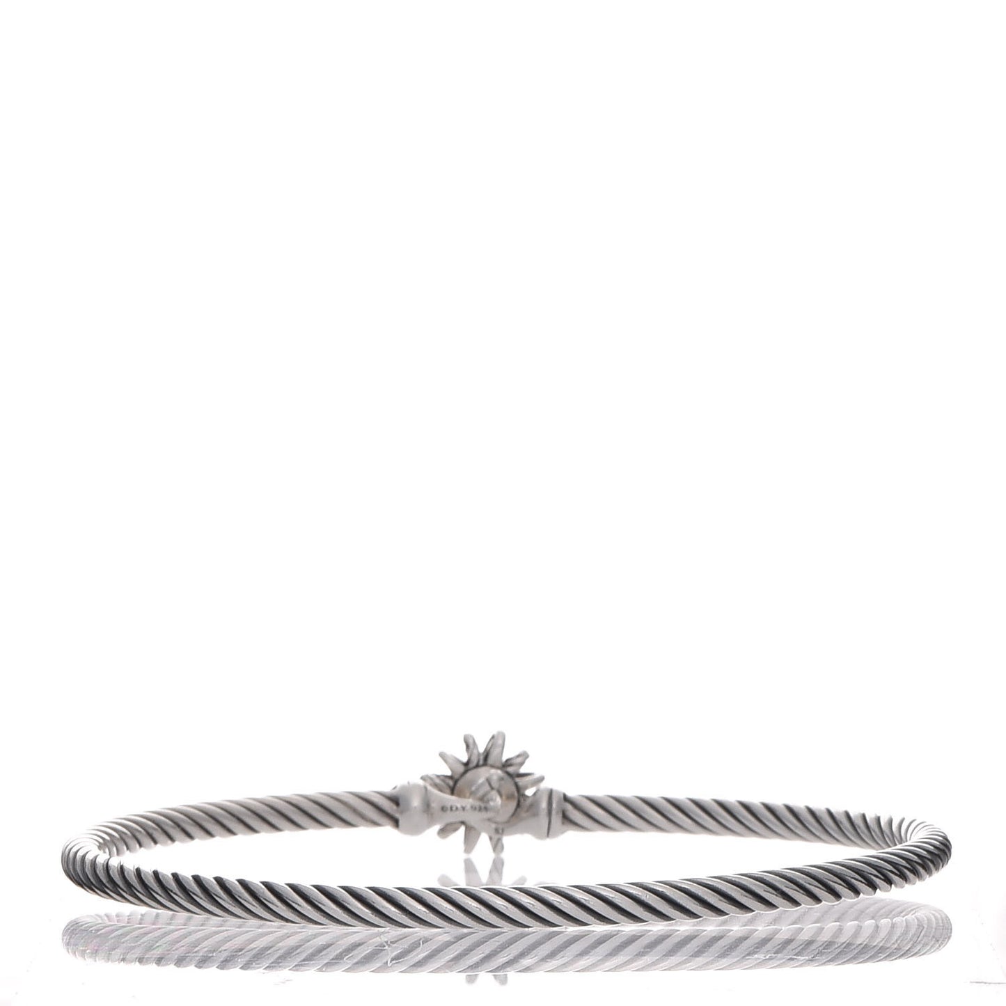 Sterling Silver Diamond Starburst Bracelet