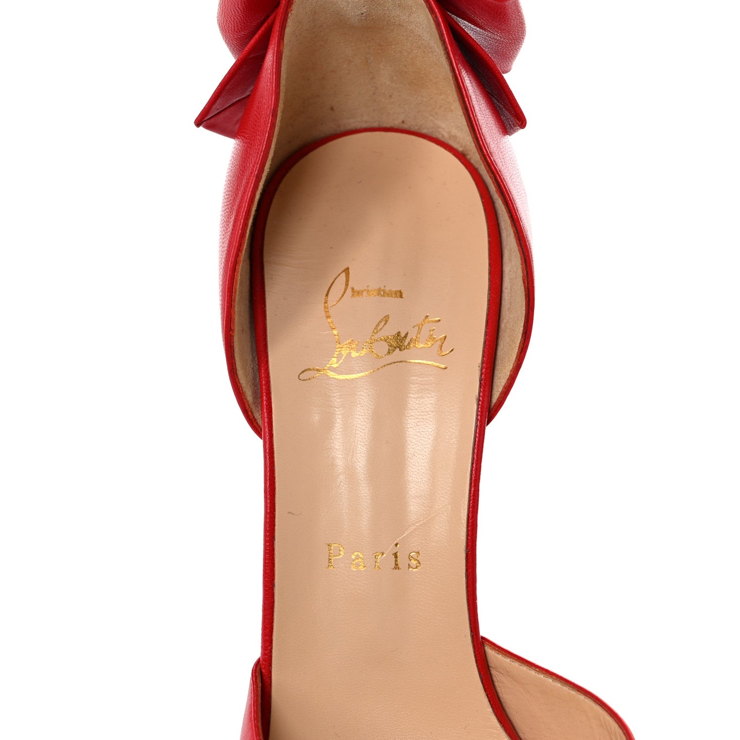 Kid Dos Noeud Bow 120 Pumps 38.5 Red