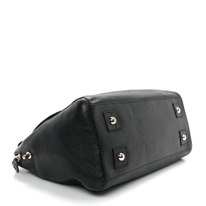Mulberry Glossy Goatskin Medium Del Rey Satchel Black 4 of 11
