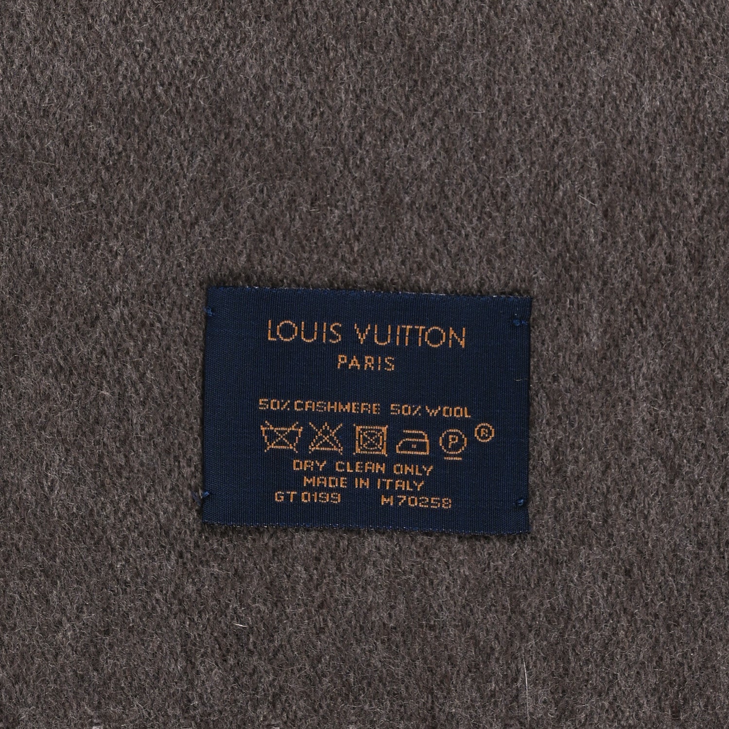 Louis Vuitton Cashmere Wool Monogram Gradient Scarf Noisette 3 of 3