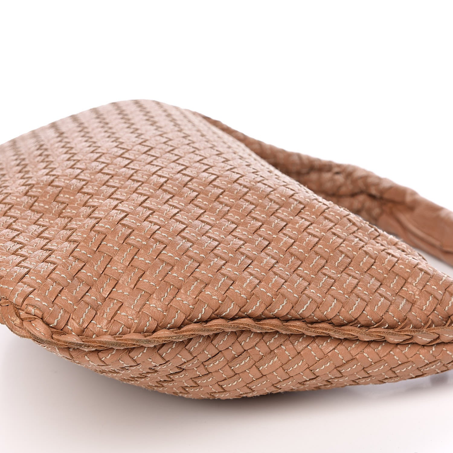 Bottega Veneta Nappa Stitched Intrecciato Medium Veneta Hobo 16 of 17