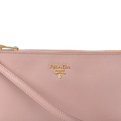 Prada Saffiano Flat Zip Wristlet Orchidea 9 of 9