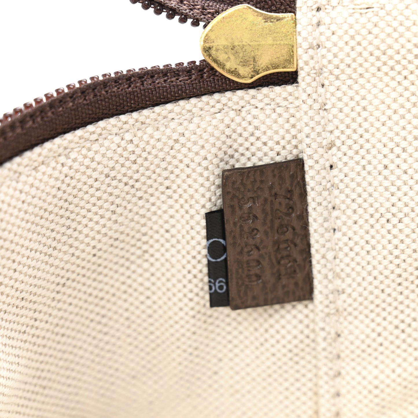 GG Supreme Monogram Medium Packing Cube Beige Ebony New Acero