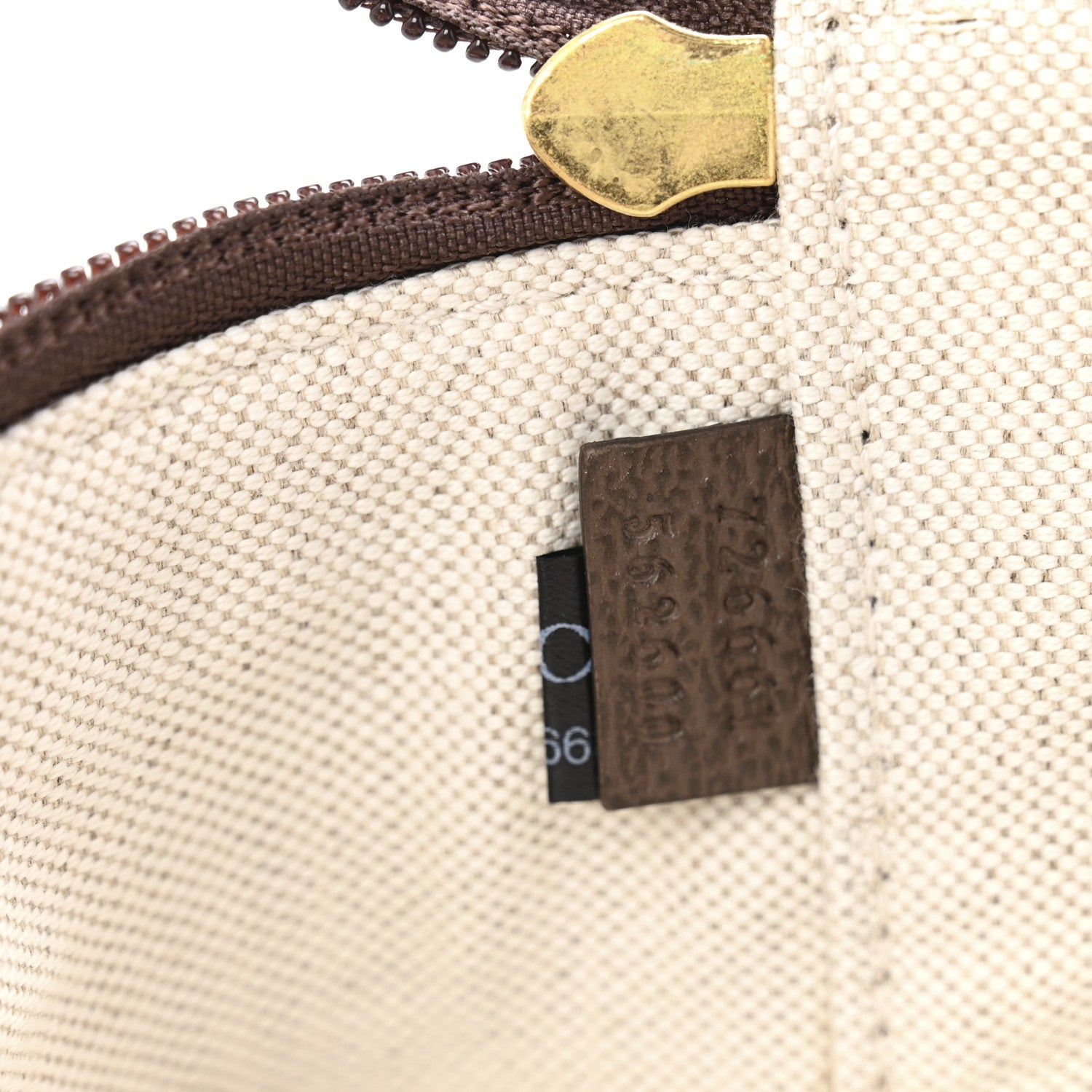 Gucci GG Supreme Monogram Medium Packing Cube Beige Ebony New Acero 7 of 7