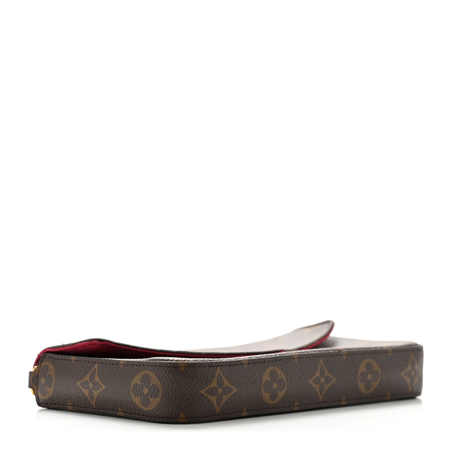 Louis Vuitton Monogram Pochette Felicie Chain Wallet Fuchsia 5 of 14