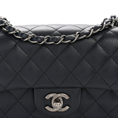 Chanel Caviar Quilted Mini Rectangular Flap Navy 8 of 14