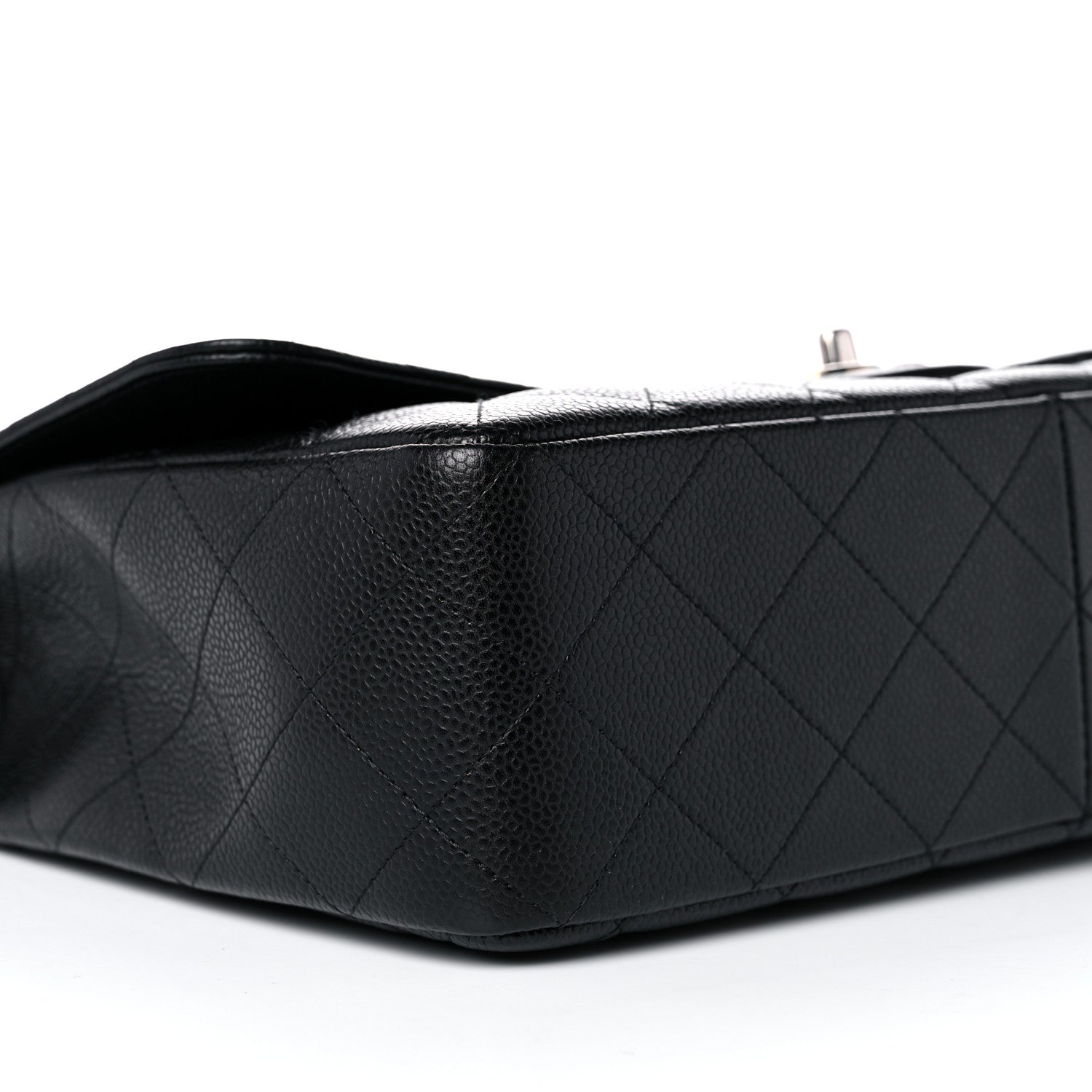 Chanel Caviar Quilted Jumbo Single Flap Black 8 of 12
