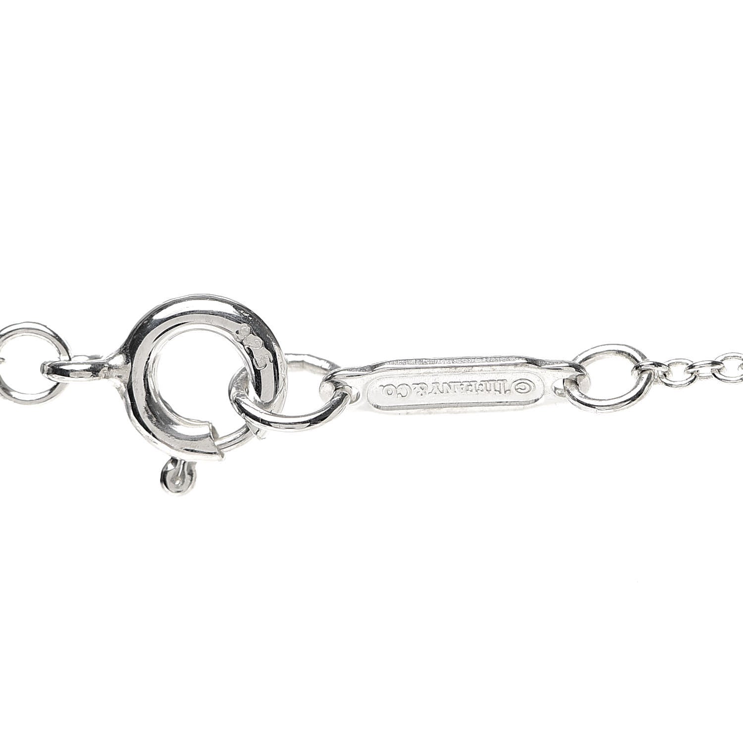 Tiffany Sterling Silver Bow Pendant Necklace 6 of 7