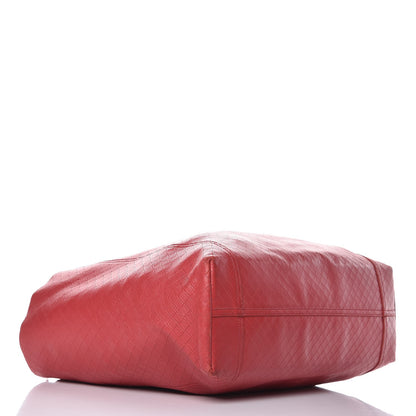 Bottega Veneta Calfskin Intrecciomirage Tote Red 4 of 10