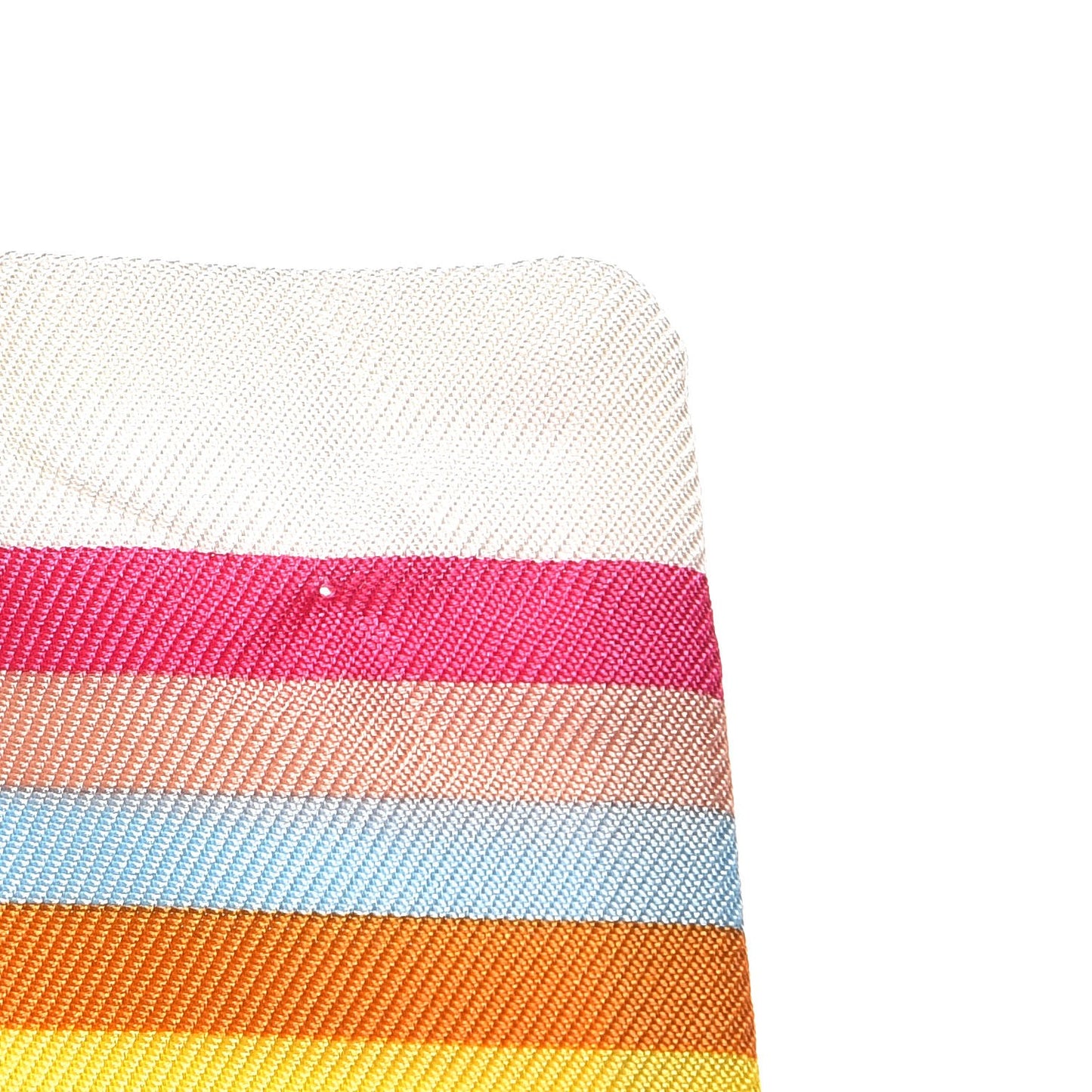 Silk Monogram Multicolor Bandeau White