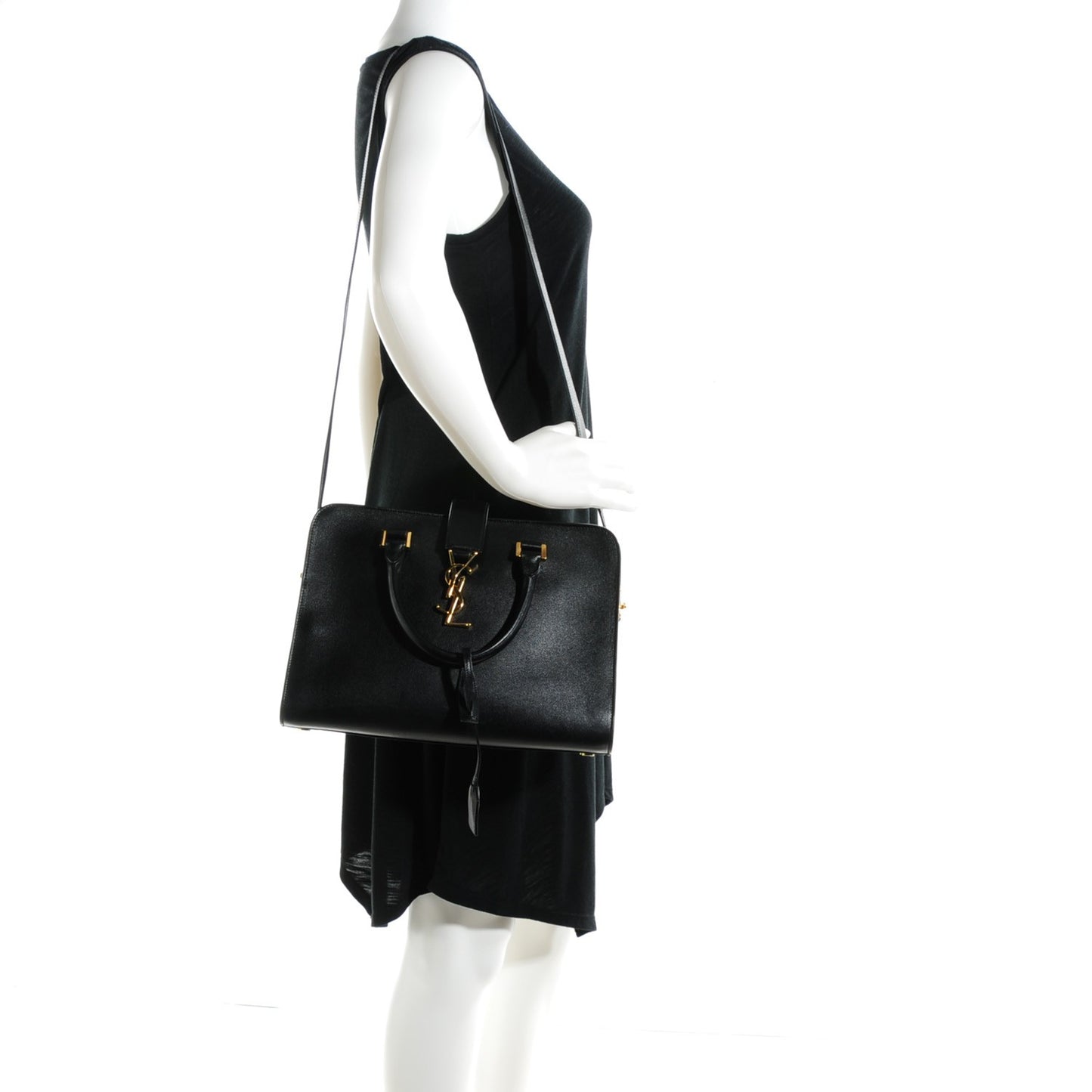 Calfskin Small Monogram Cabas Black