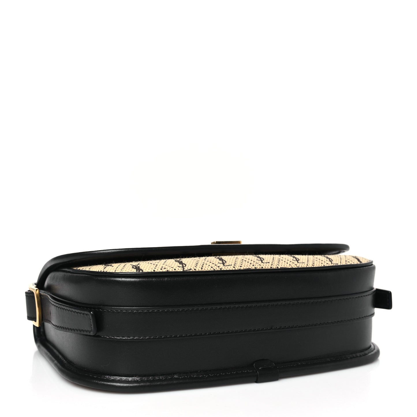 Canvas Monogram All Over Satchel Bag Beige
