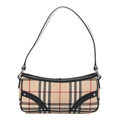 Burberry House Check Studded Shoulder Bag Black 1 of 11