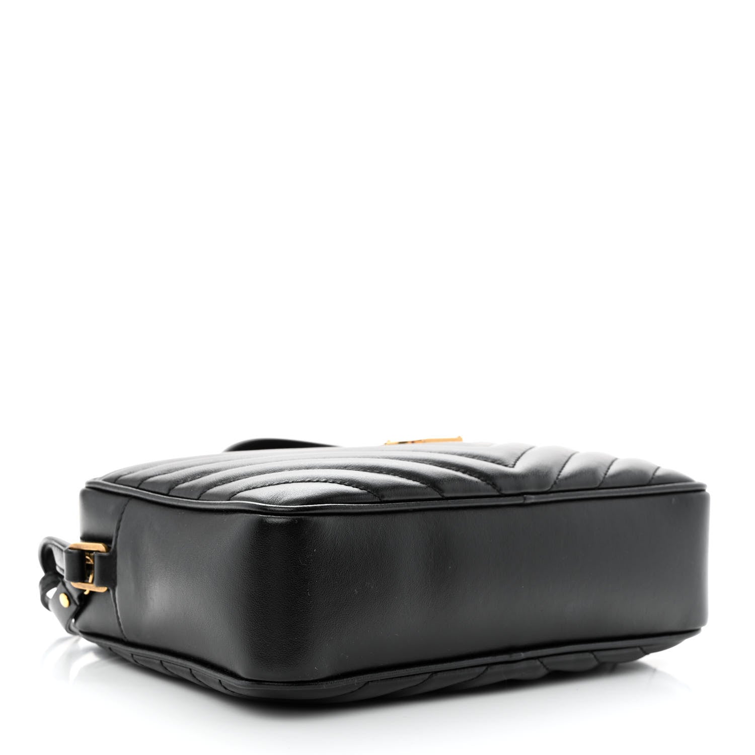 Saint Laurent Calfskin Matelasse Monogram Lou Camera Bag Black 4 of 10