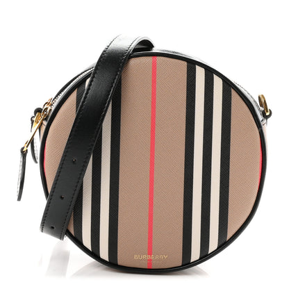 Burberry E-Canvas Calfskin Icon Stripe Louise Bag Archive Beige 1 of 9