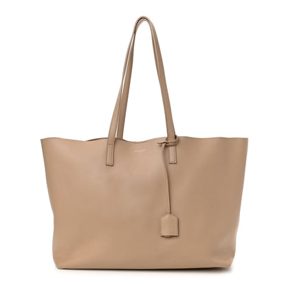 Saint Laurent Calfskin Large Shopping Tote Dark Beige 3 of 17