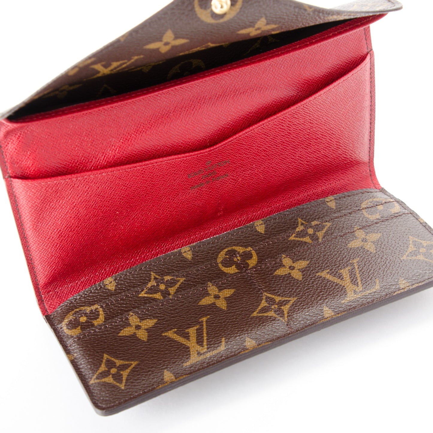 Monogram Josephine Wallet Red