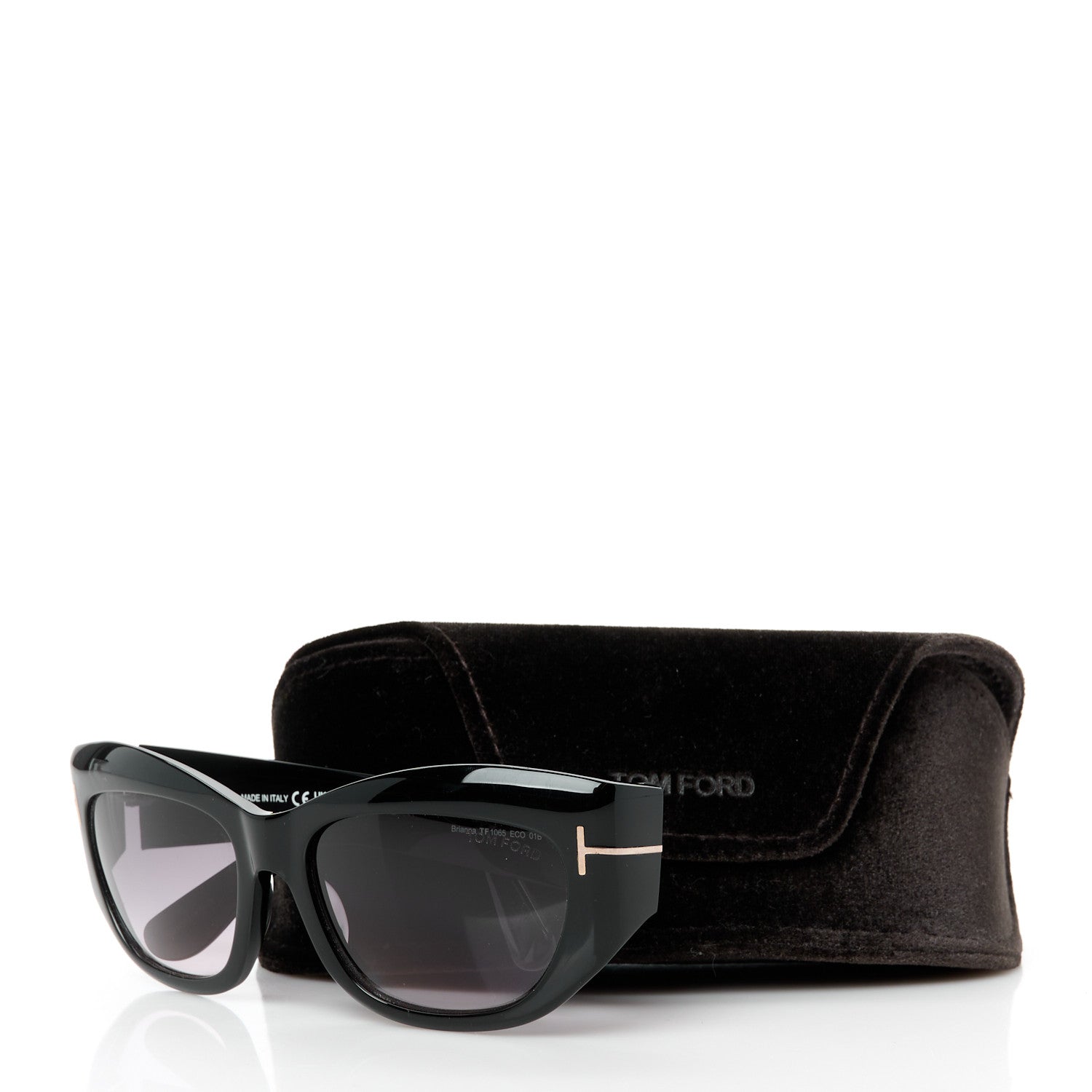Tom Ford Acetate Brianna Cat Eye Sunglasses TF1065 Black 8 of 8