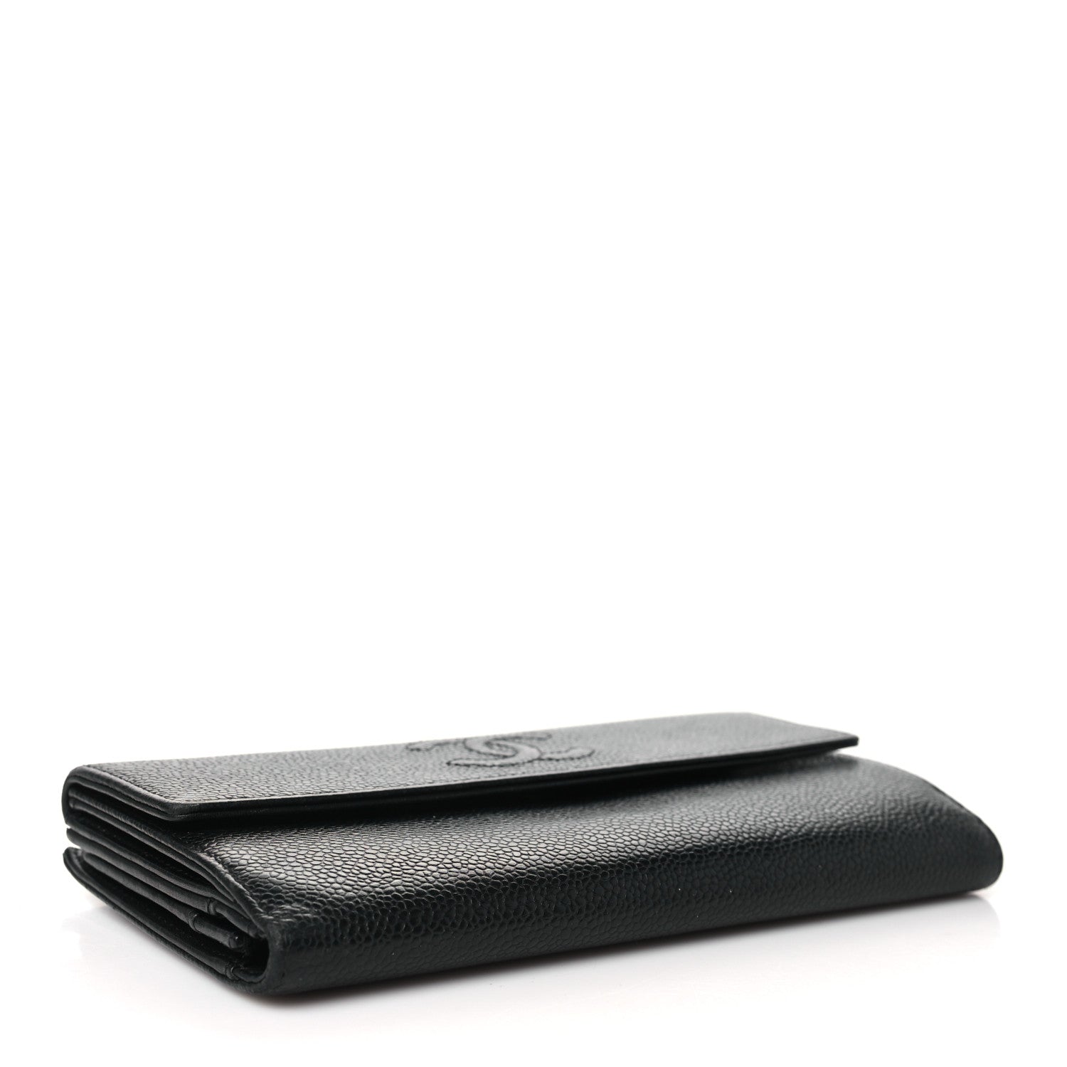 Chanel Caviar Timeless CC French Long Wallet Black 4 of 8