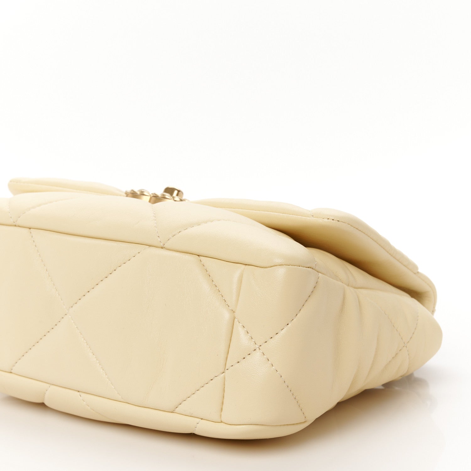 Chanel Lambskin Quilted Medium Chanel 19 Flap Yellow 10 of 11