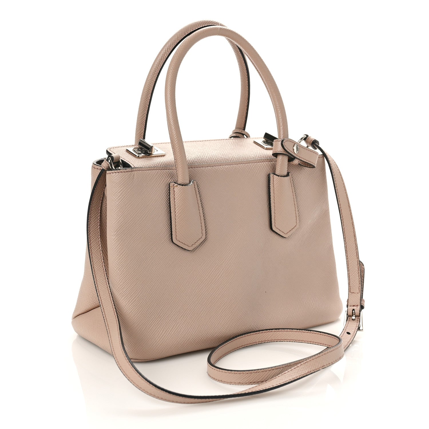Prada Saffiano Mini Twin Pocket Tote Cammeo 3 of 9