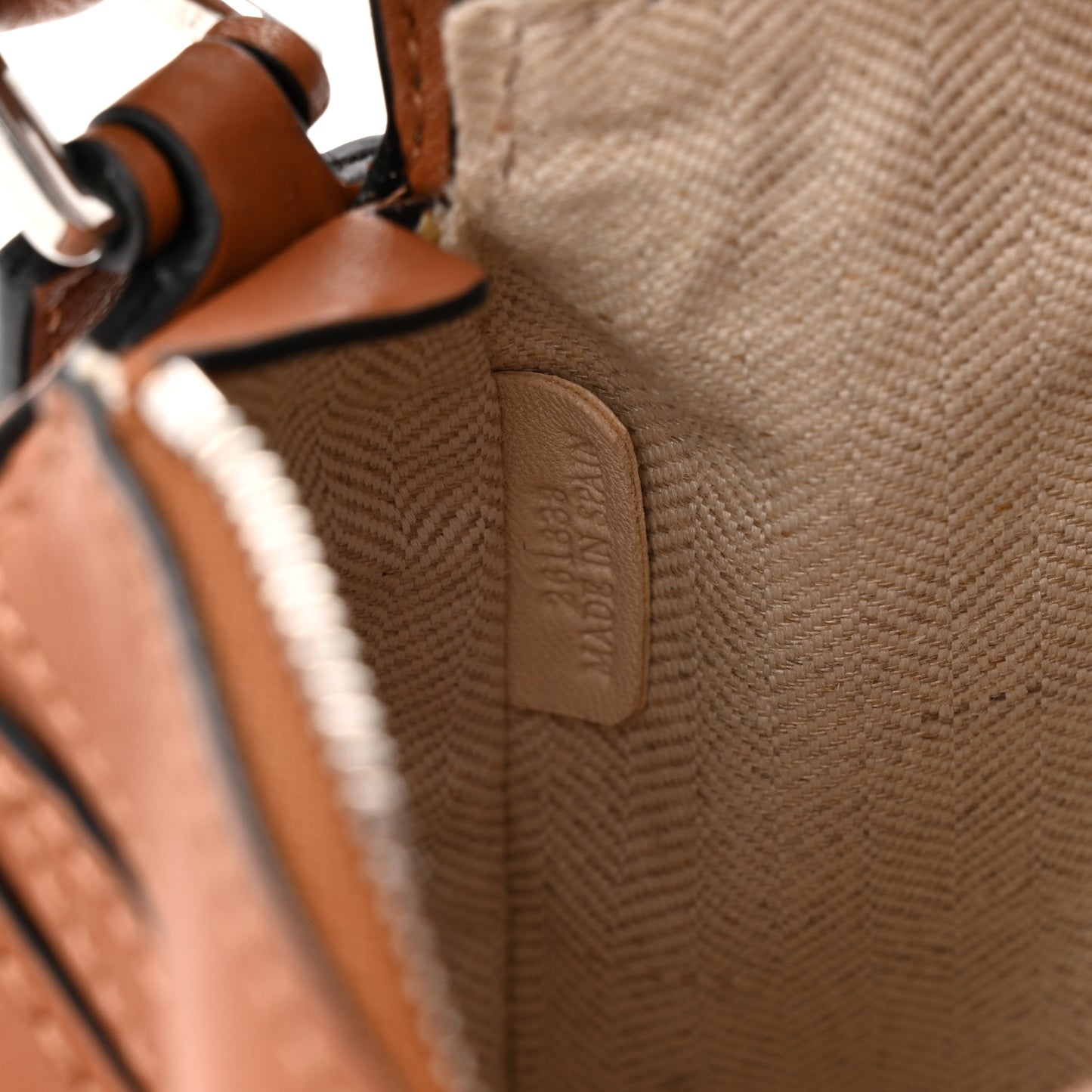 Calfskin Mini Puzzle Bag Tan