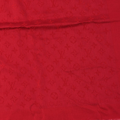 Louis Vuitton Wool Silk Monogram Denim Shawl Pomme D'Amour 2 of 4