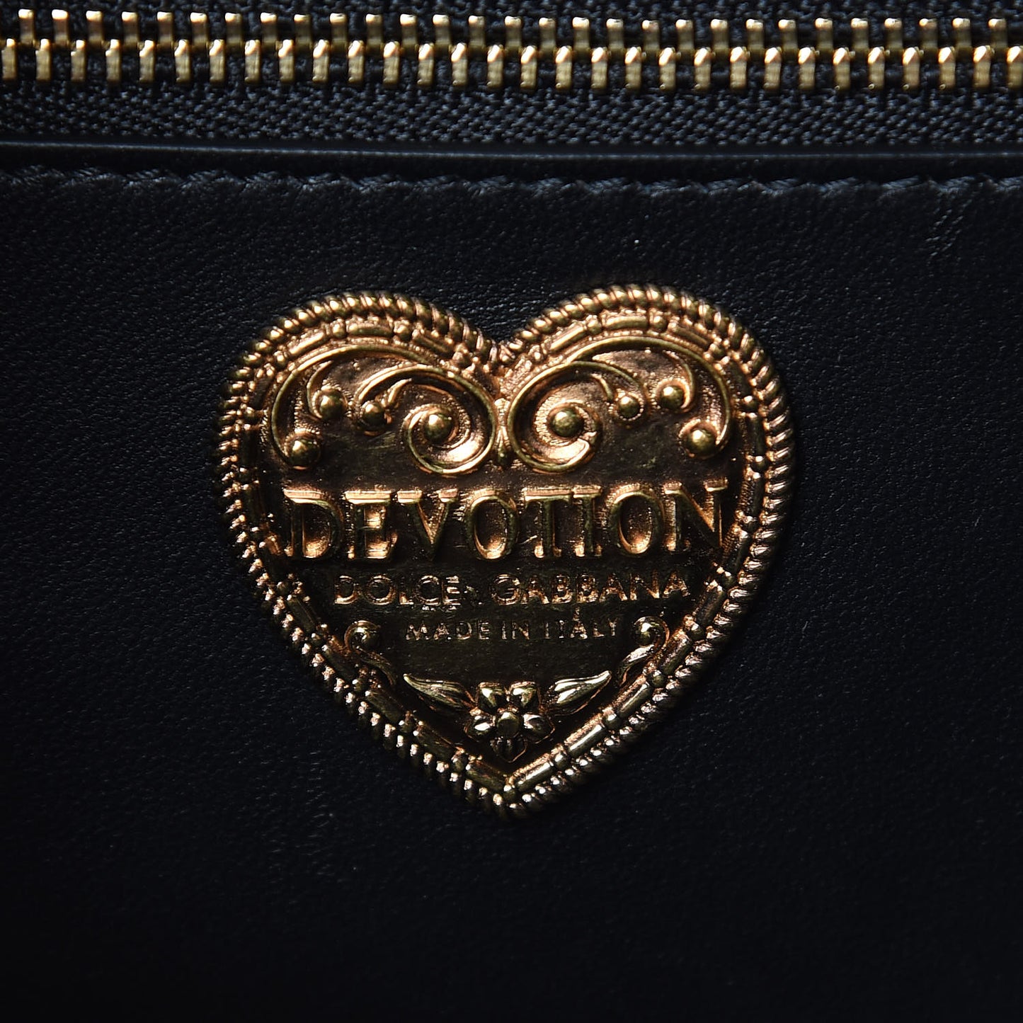 Metallic Calfskin Medium Devotion Crossbody Bag Gold