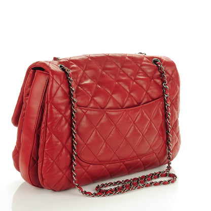 Chanel Lambskin Quilted 3 Maxi Flap Bag Red 3 of 7