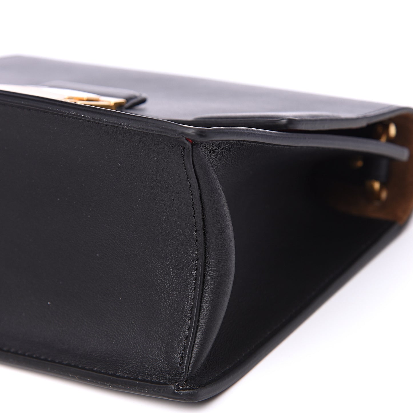 Vitello Grace Matte Small Kan U Shoulder Bag Black
