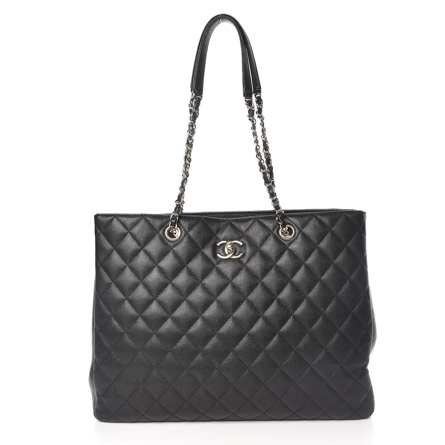 Chanel Caviar Quilted Large Classic Shopping Tote Black 1 of 12