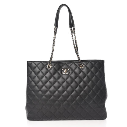 Chanel Caviar Quilted Large Classic Shopping Tote Black 1 of 12