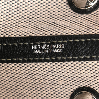 Hermes Twill D H Negonda Garden Party 30 TPM Ecru Black 10 of 21