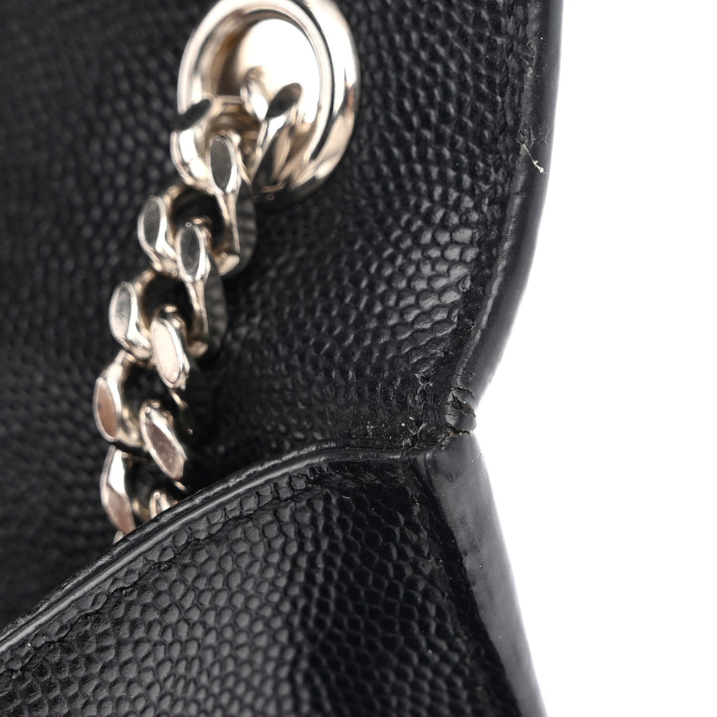 Grain De Poudre Medium Classic Monogram Kate Satchel Black