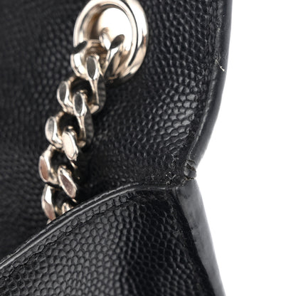 Saint Laurent Grain De Poudre Medium Classic Monogram Kate Satchel Black 14 of 15