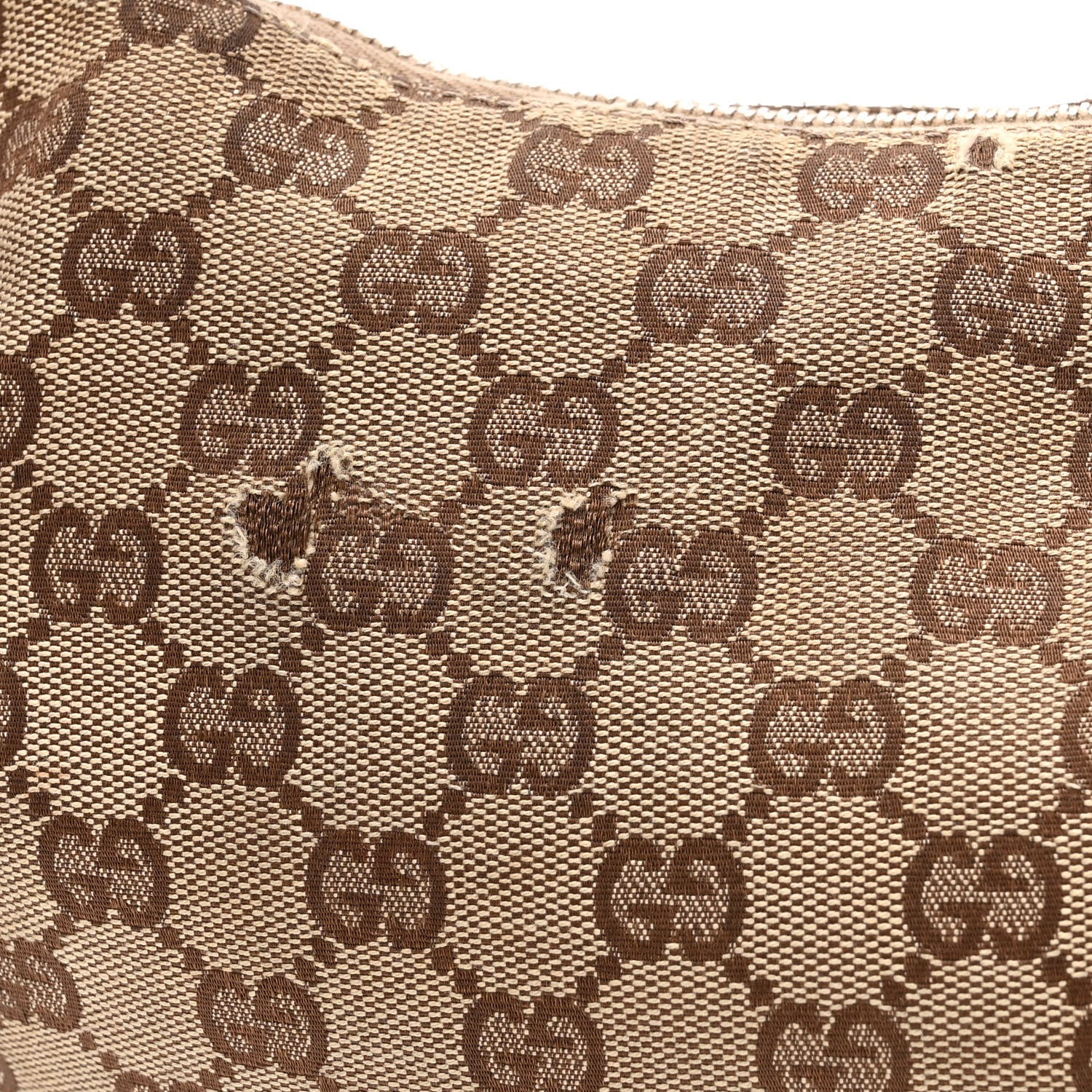 Gucci Monogram Bamboo Ring Hobo Aubergine 14 of 16