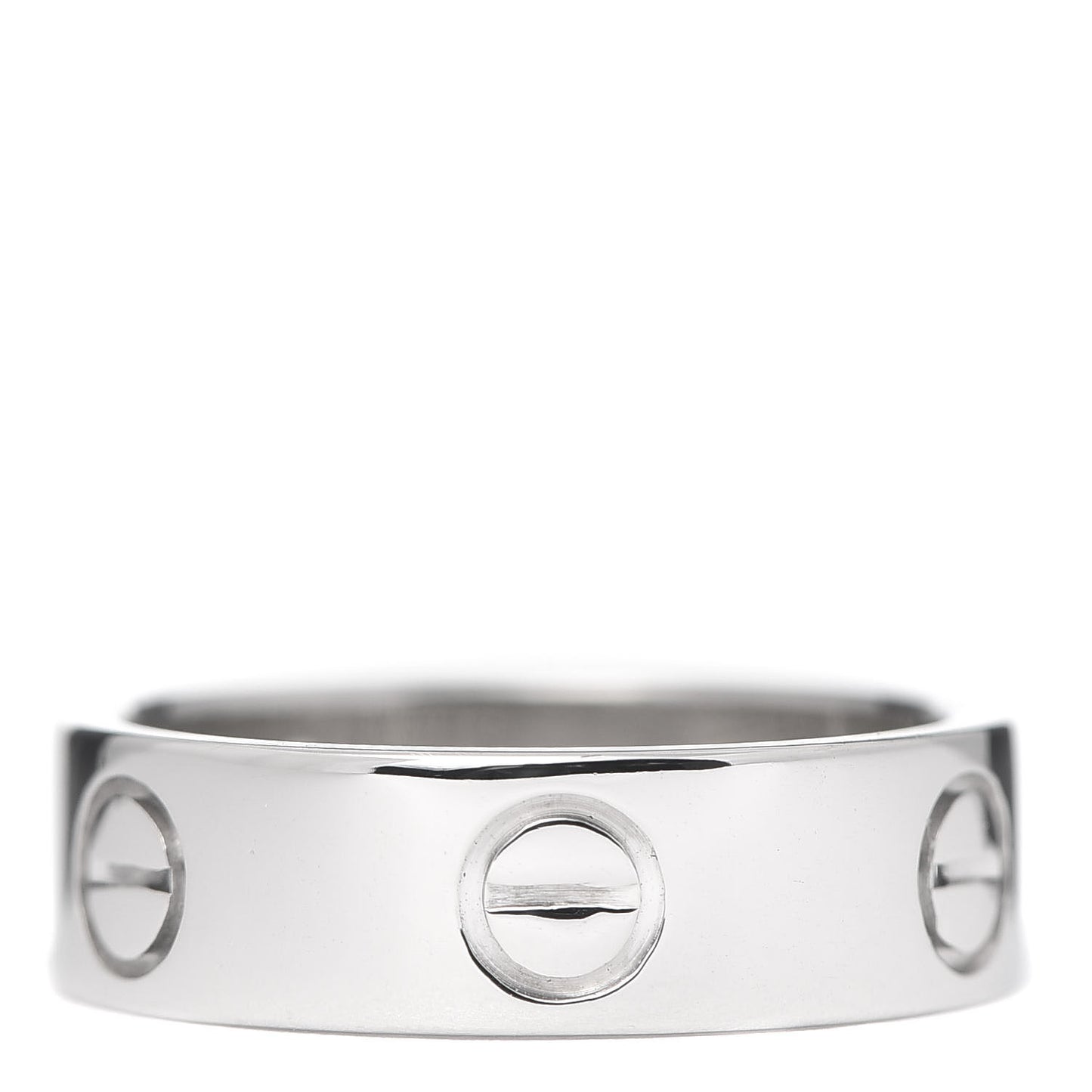 Platinum 5.5mm LOVE Ring 50 5.25