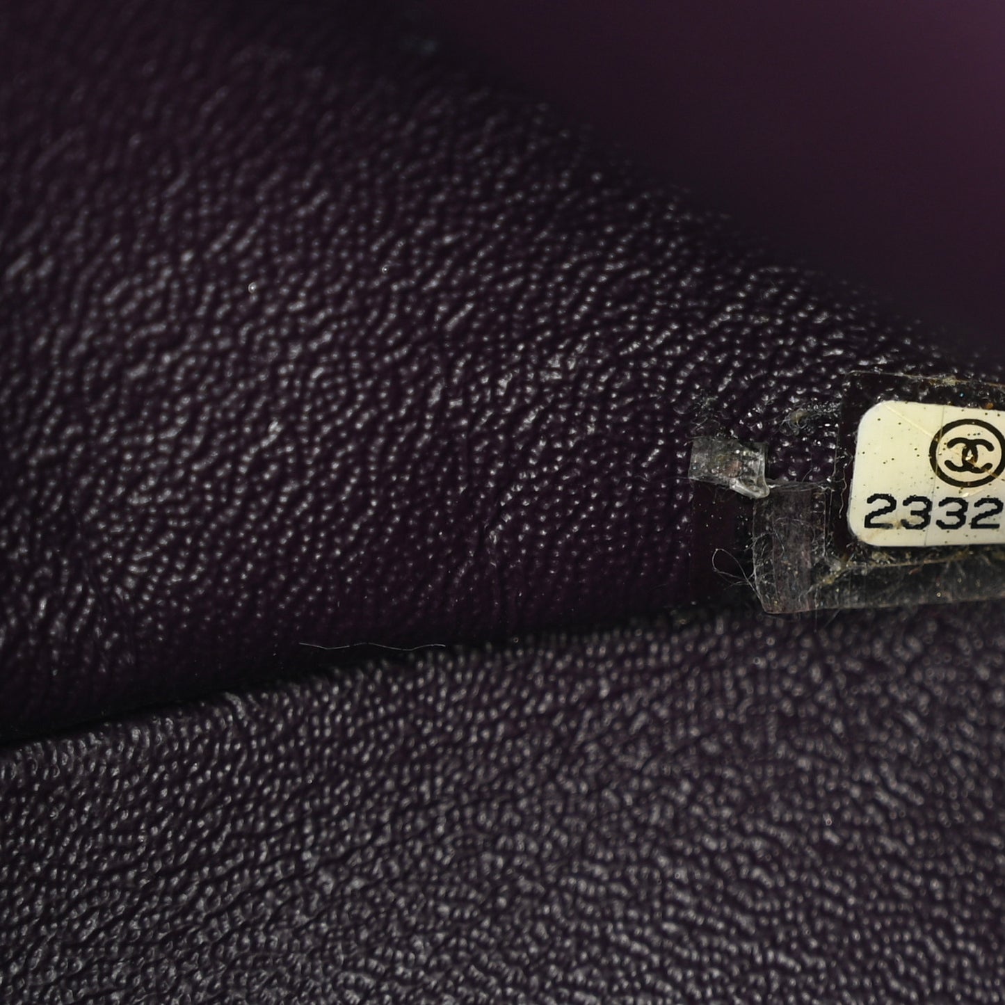 Tweed Quilted Medium Double Flap Dark Purple