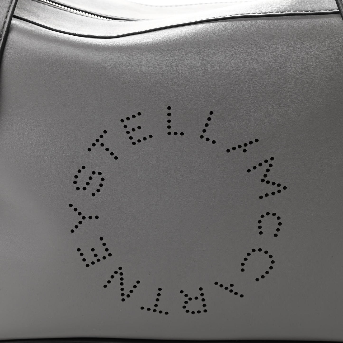Eco Alter Nappa Perforated Shoulder Bag Grey