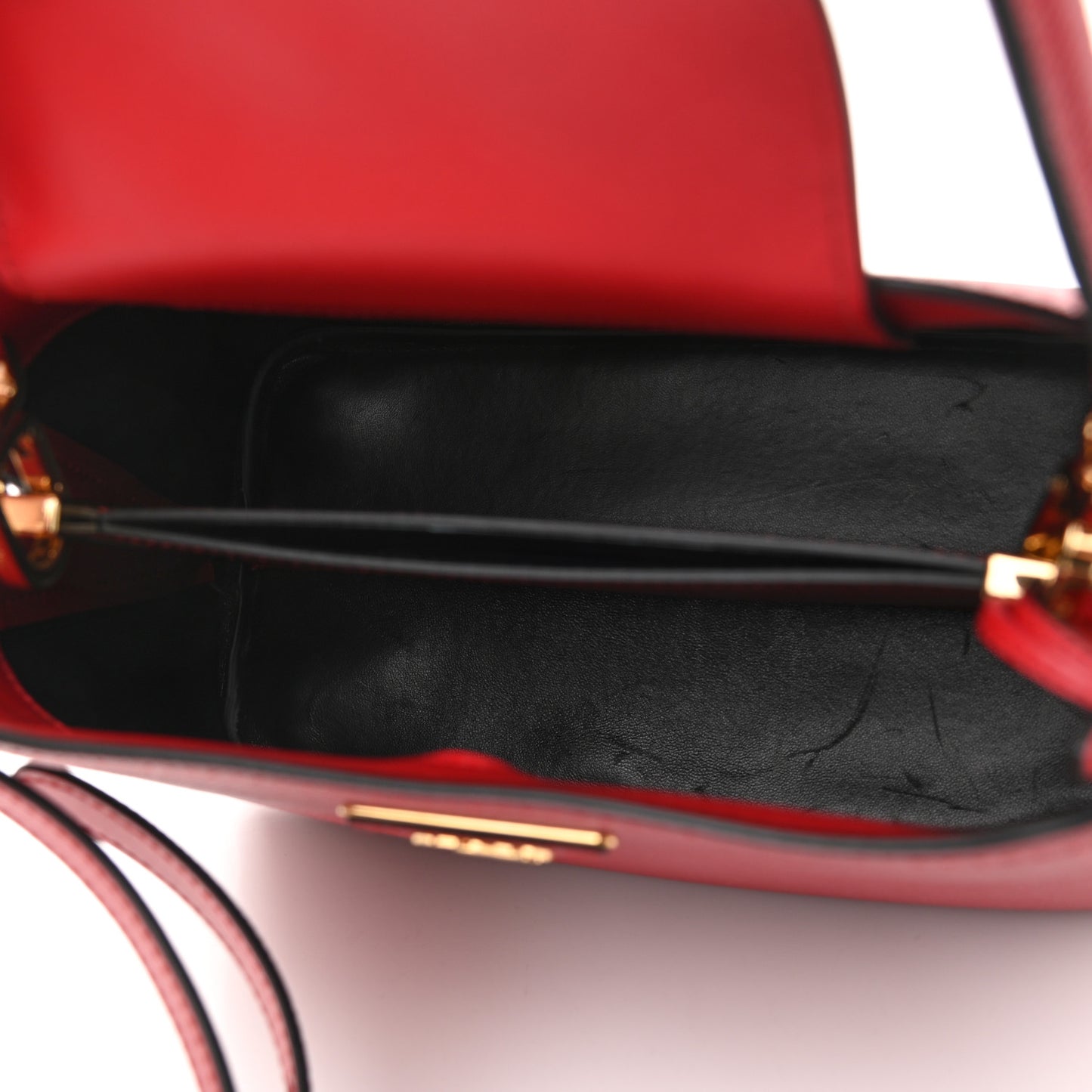 Saffiano Cuir Small Matinee Tote Rosso