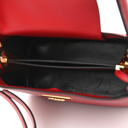 Prada Saffiano Cuir Small Matinee Tote Rosso 5 of 11