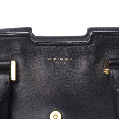 Saint Laurent Smooth Calfskin Small Monogram Cabas Black 10 of 12