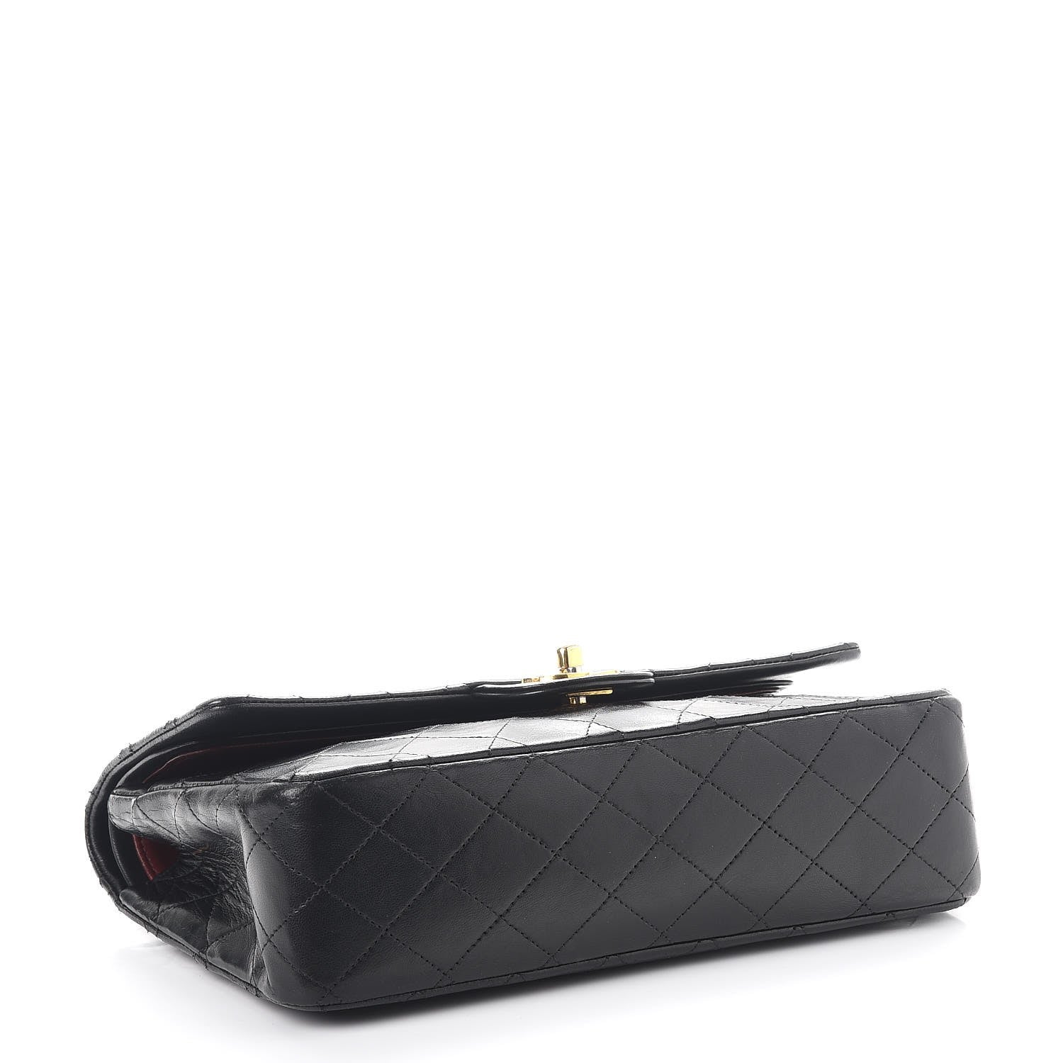 Chanel Lambskin Quilted Medium Double Flap Black 5 of 10