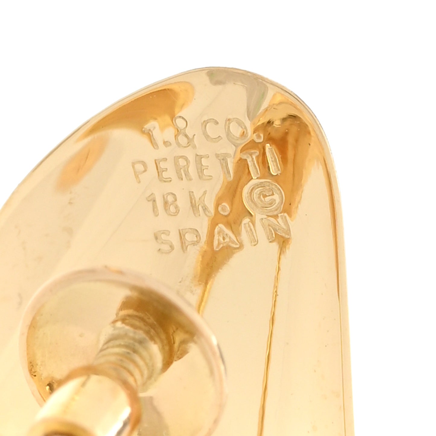 18K Yellow Gold Elsa Peretti Small High Tide Earrings