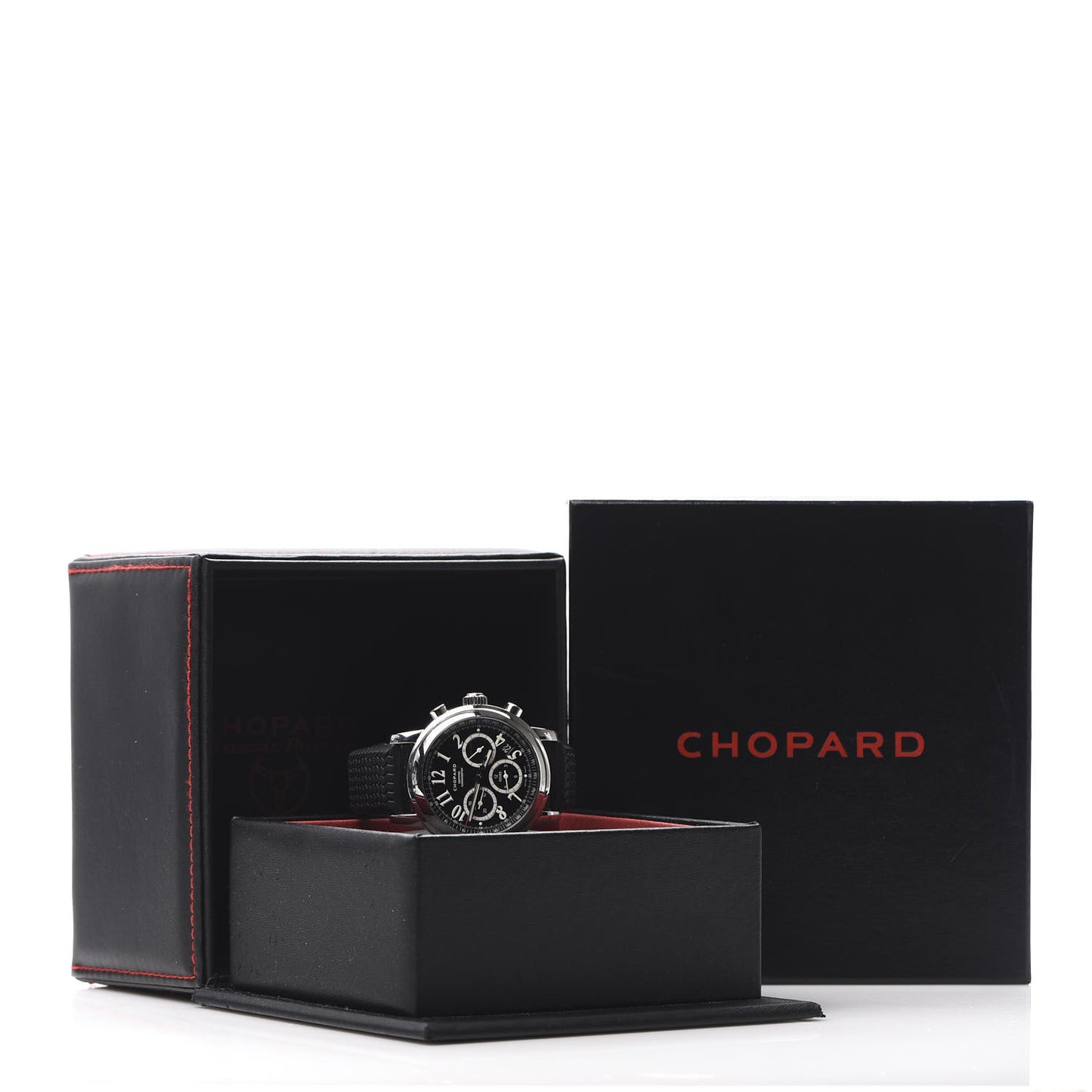 Stainless Steel Rubber 42mm 1000 Mille Miglia Chronograph Automatic Watch Black