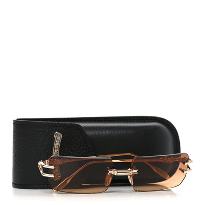 Chrome Hearts Metal Lordie Sunglasses Gold Brown 7 of 7